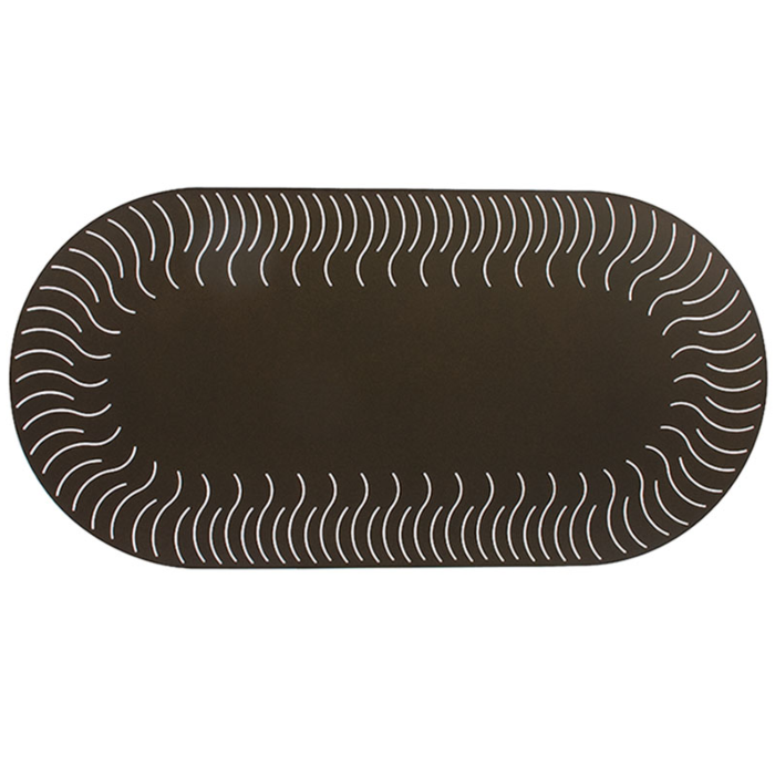Oval Sunburst Top Dining Table, With Umbrella Hole