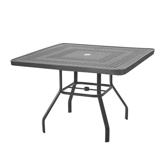 Square Mayan Top Dining Tables, With Umbrella Hole