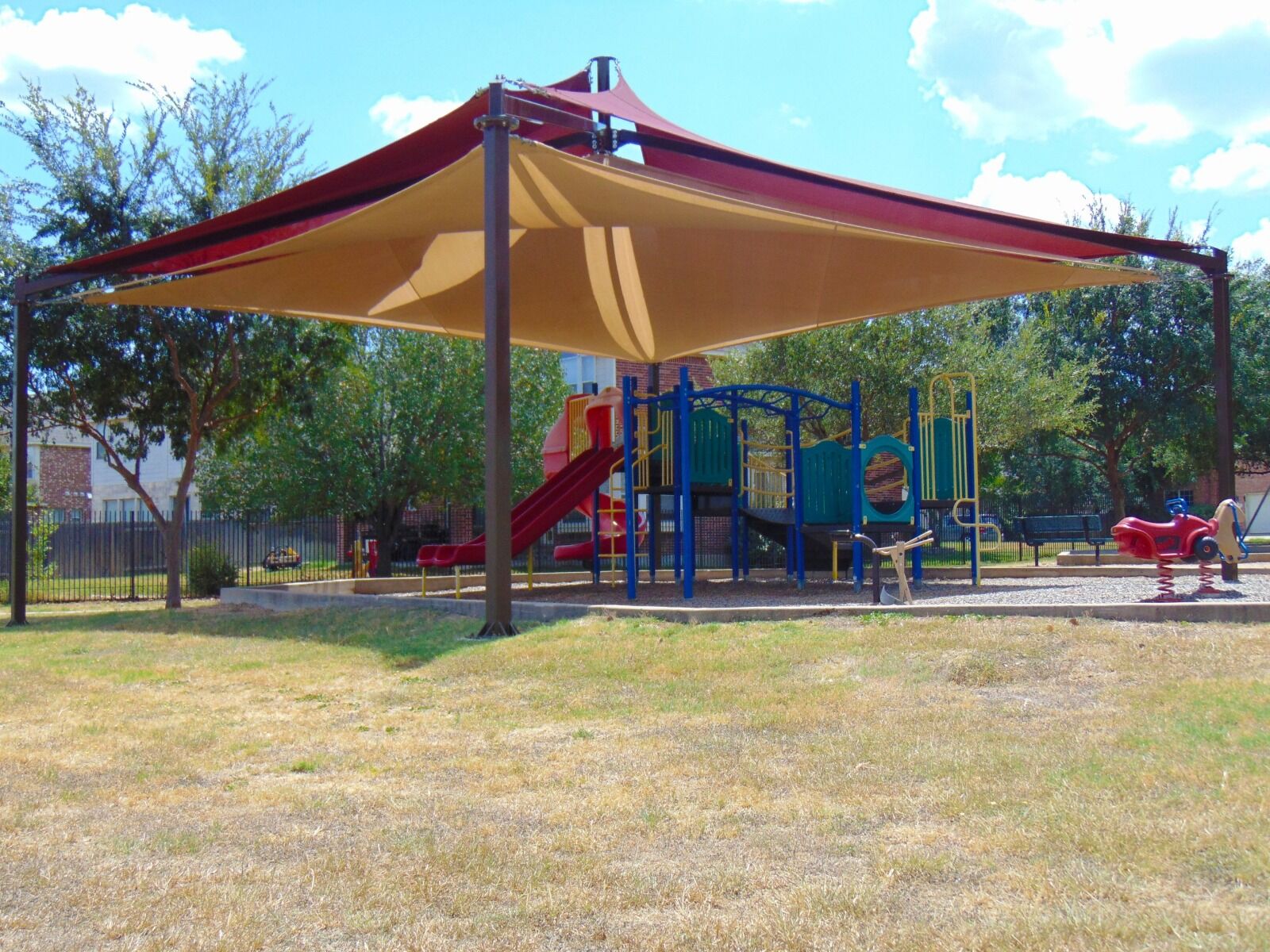 Multi-Level, Multi-Panel Shade Structures
