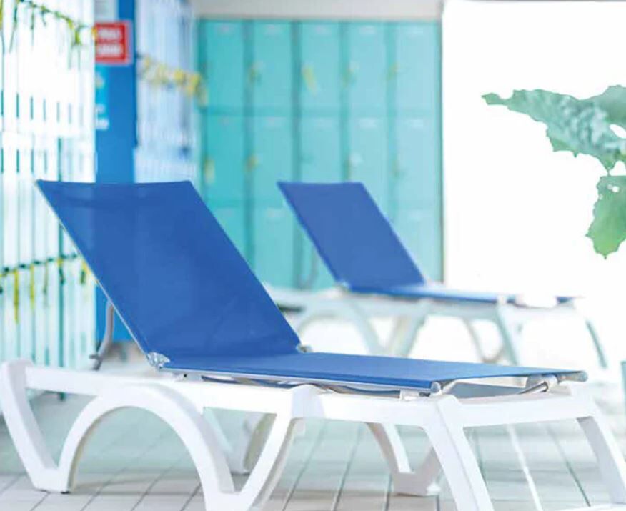 Jamaica Beach Adjustable Sling Chaise Lounge without Arms
