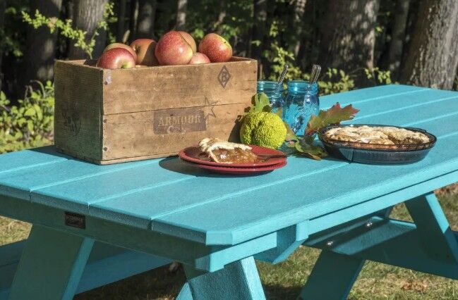 Heritage 72" Picnic Table with Attached Benches