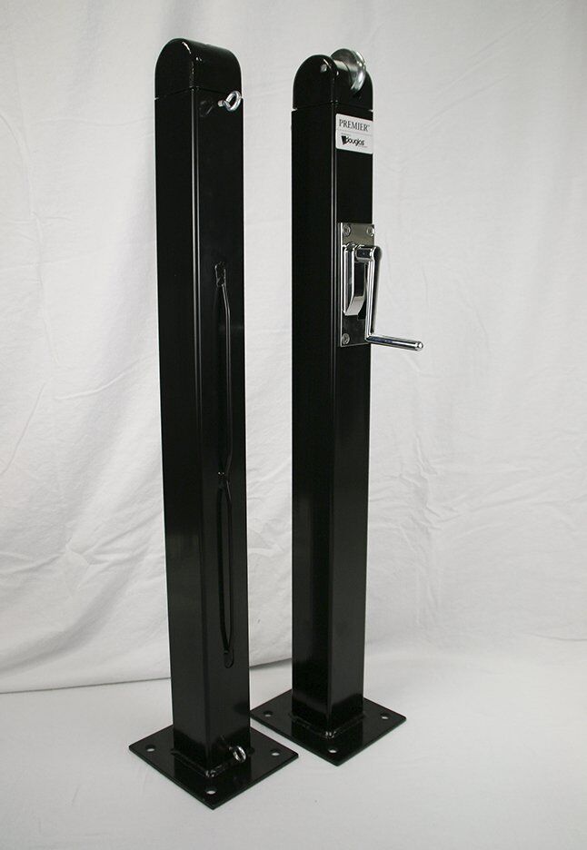 Premier Surface Mount Pickleball Posts, 3" Square x 36" Tall