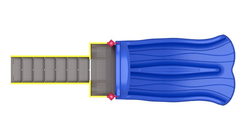4' Freestanding Double Slide