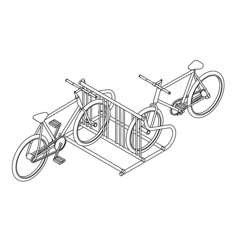 Gridrac Gate Style Bike Rack, Powder Coated