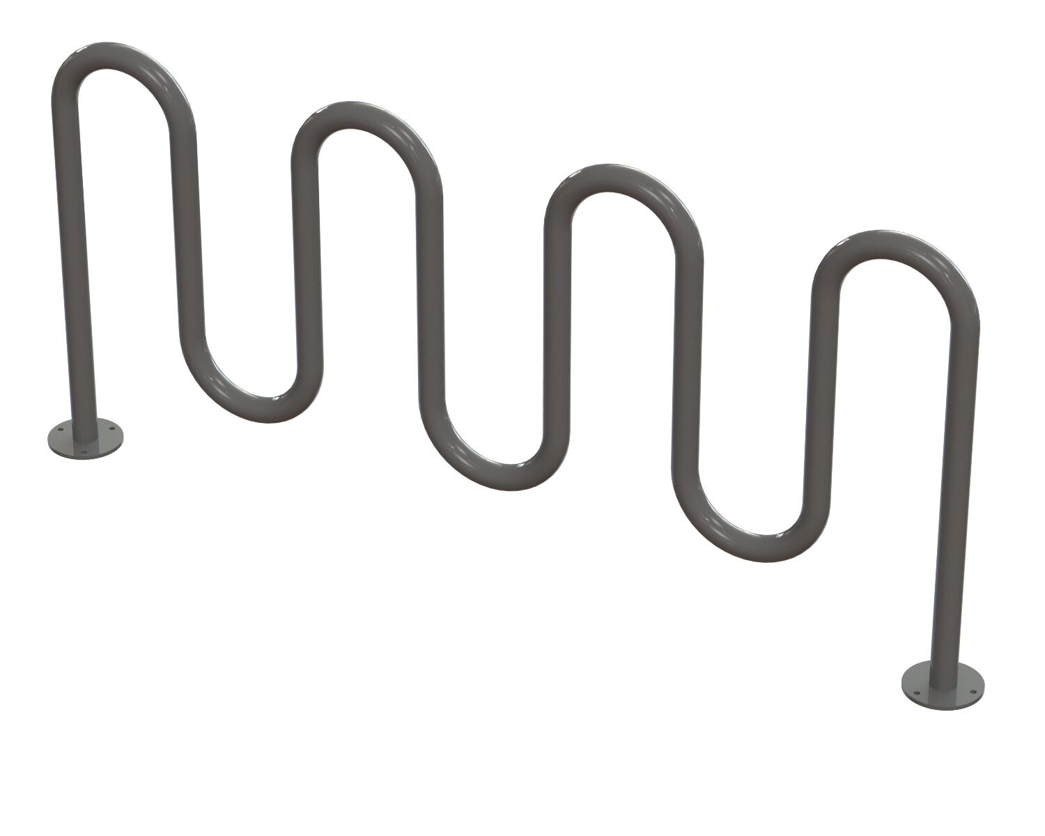 Heavy Duty Winder Loop Style Bike Rack, Powder Coated