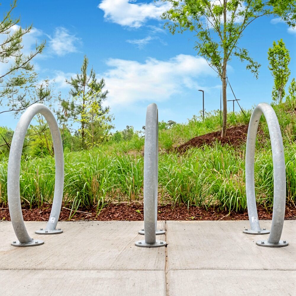 Orion Style Bike Rack, 2 Bike Capacity, Galvanized