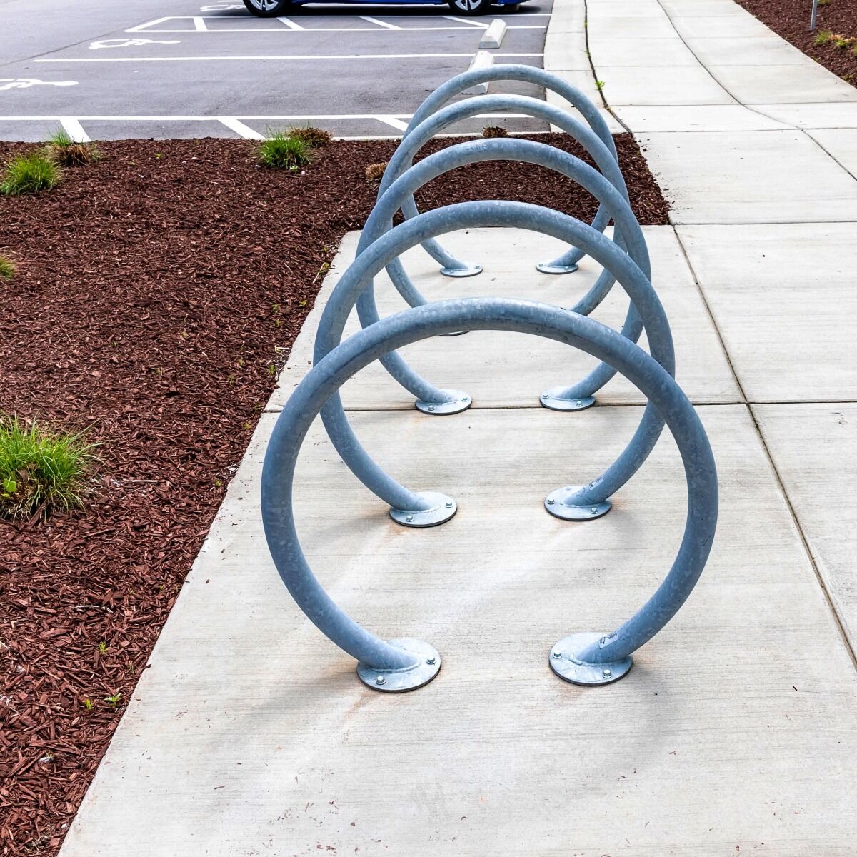 Orion Style Bike Rack, 2 Bike Capacity, Galvanized