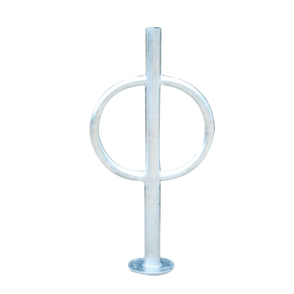 Post and Ring Style Bike Rack, 2 Bike Capacity, Galvanized