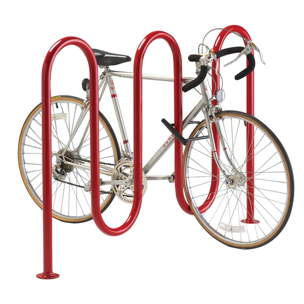 Winder Plus Loop Style Bike Rack, Powder Coated