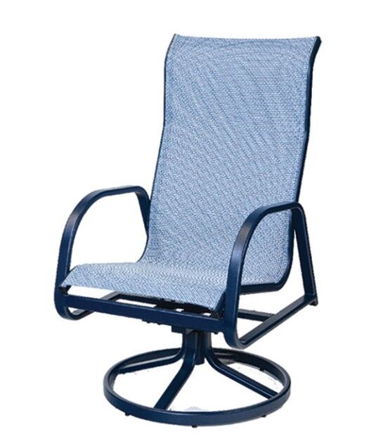 Ocean Breeze Sling High Back Swivel Rocker