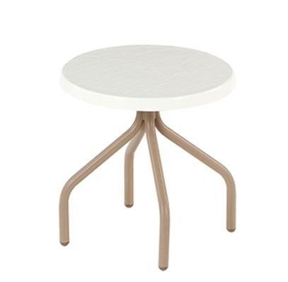 18" Round Fiberglass Top Side Table, 03 Series Base
