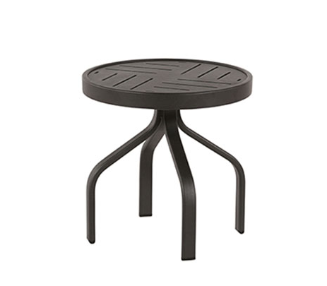 Round Napa Top Side Table, Non-Stackable