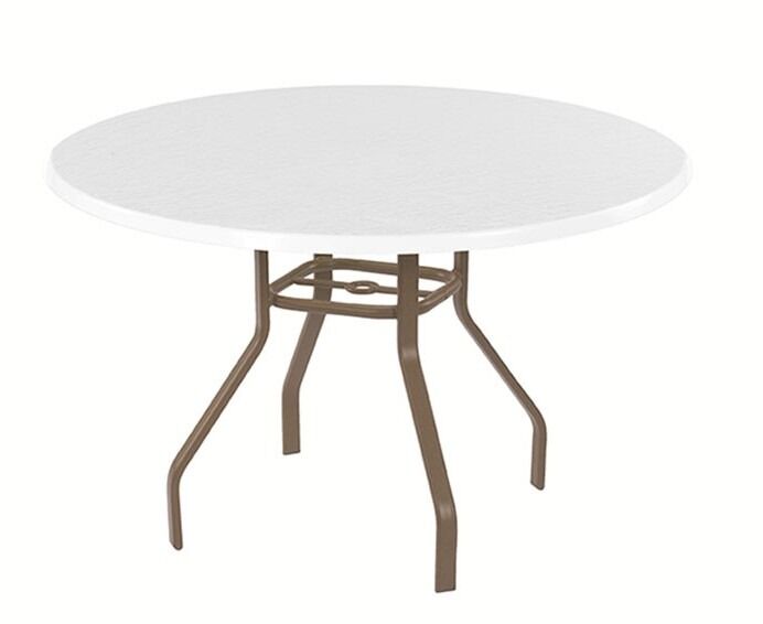 36" Round Fiberglass Top Dining Table, Without Umbrella Hole, 18 Series Base