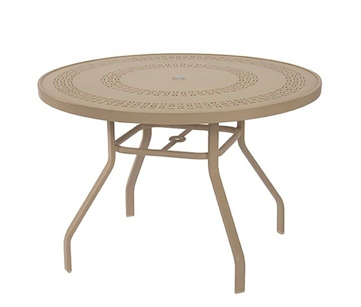 Round Mayan Top Dining Tables, With Umbrella Hole