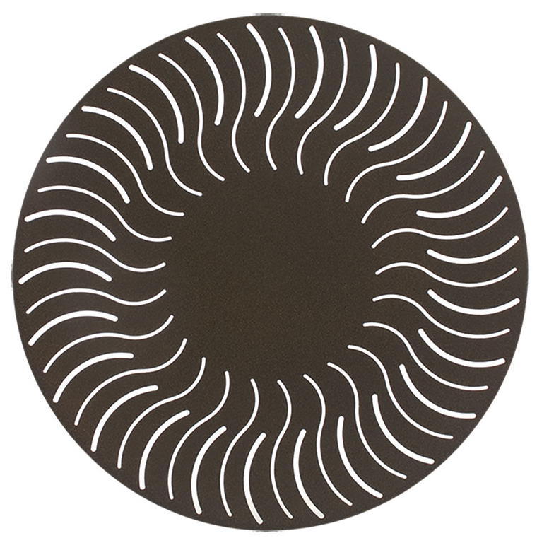 Round Sunburst Top Dining Table, With Umbrella Hole