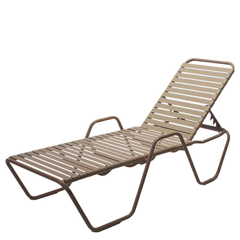 Country Club Aruba 14" Single Strap Chaise Lounge, With Arms