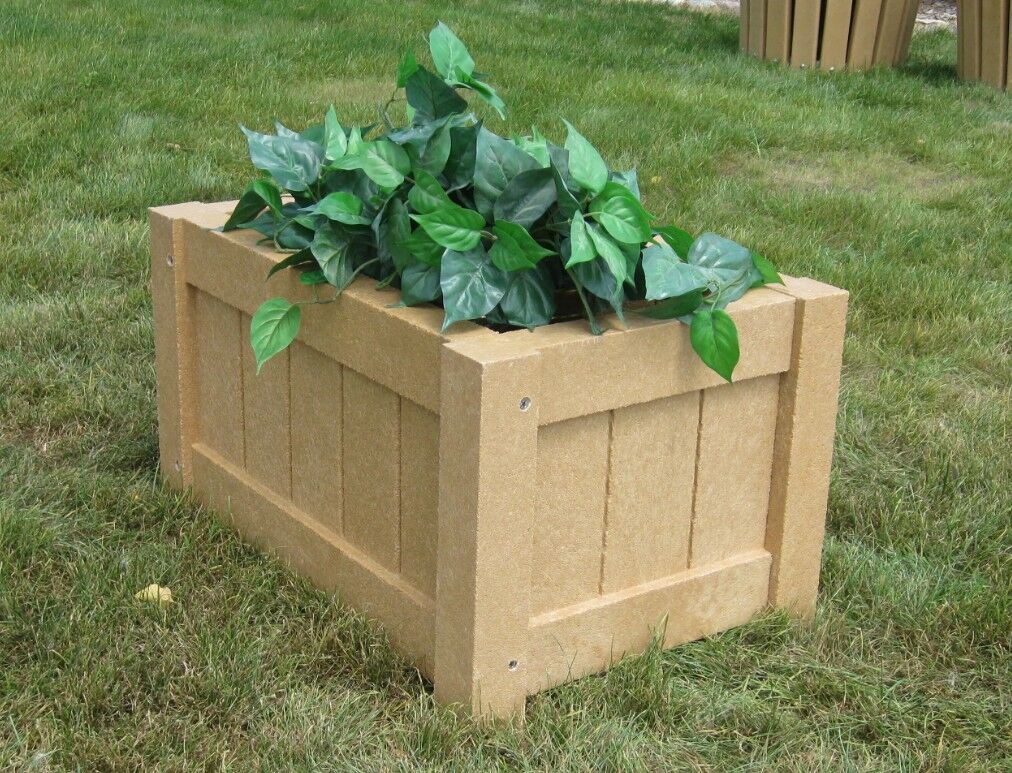 Recycled Plastic Rectangle Planter