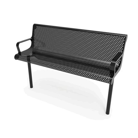 Rivendale Contour Bench with Back and Arm