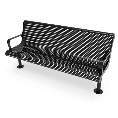 Rivendale Contour Bench with Back and Arm