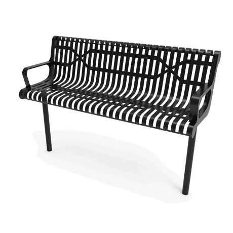 Rivendale Contour Bench with Back and Arm
