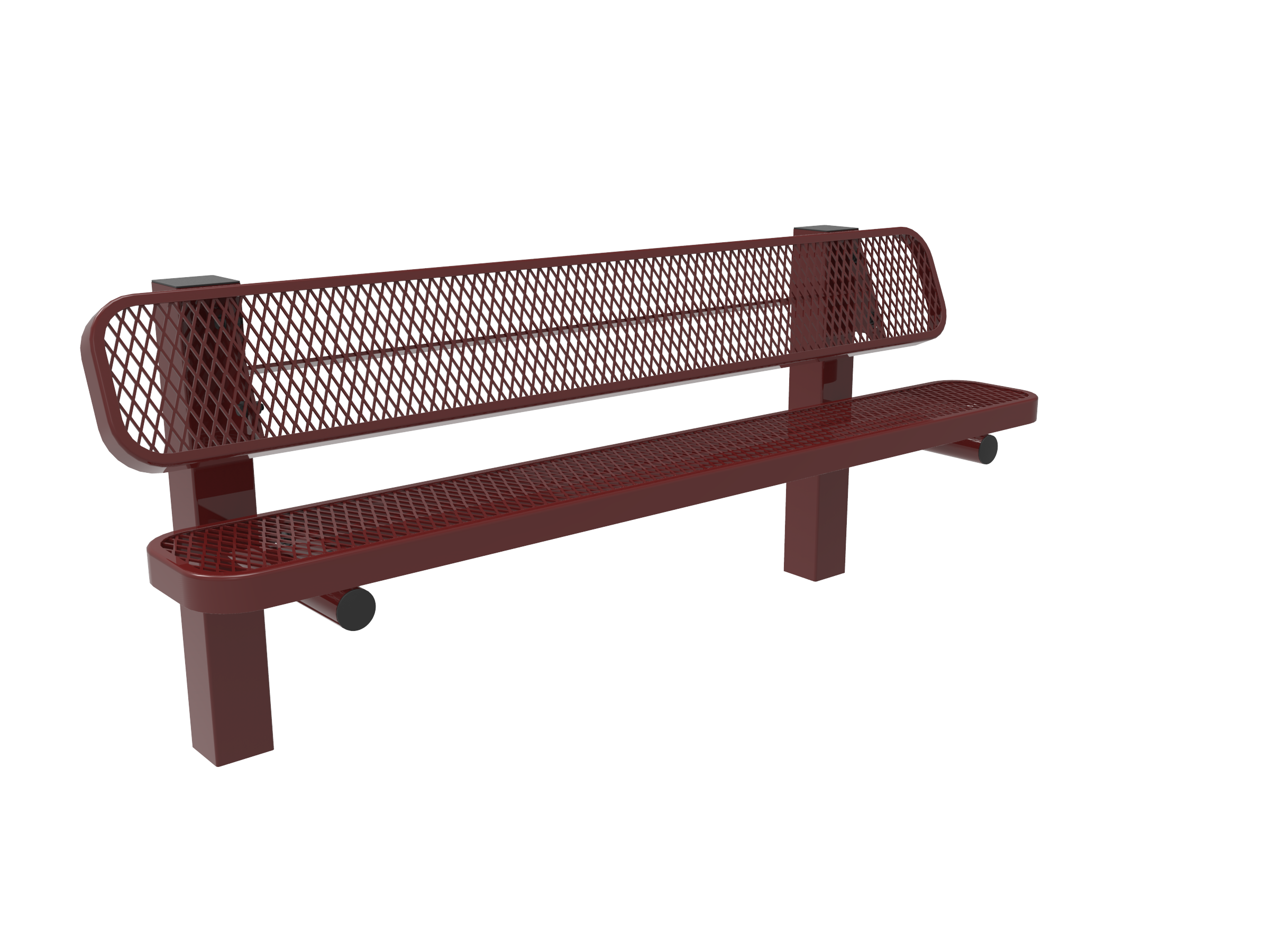 Rivendale Single Pedestal Bench with Back