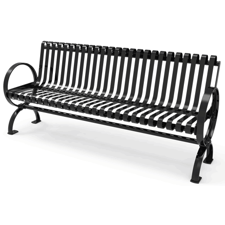 Rivendale Village Bench with Back