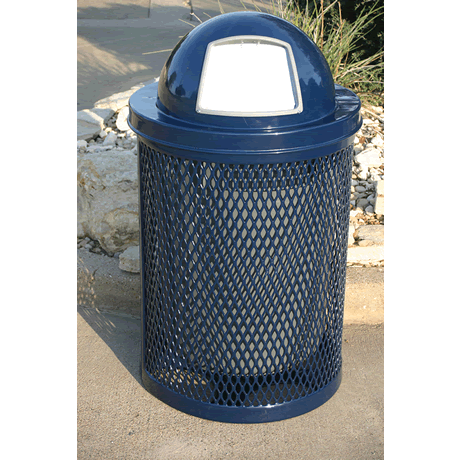 Rivendale Sidewalk Series Trash Receptacle, Lid and Liner Sold Separately 