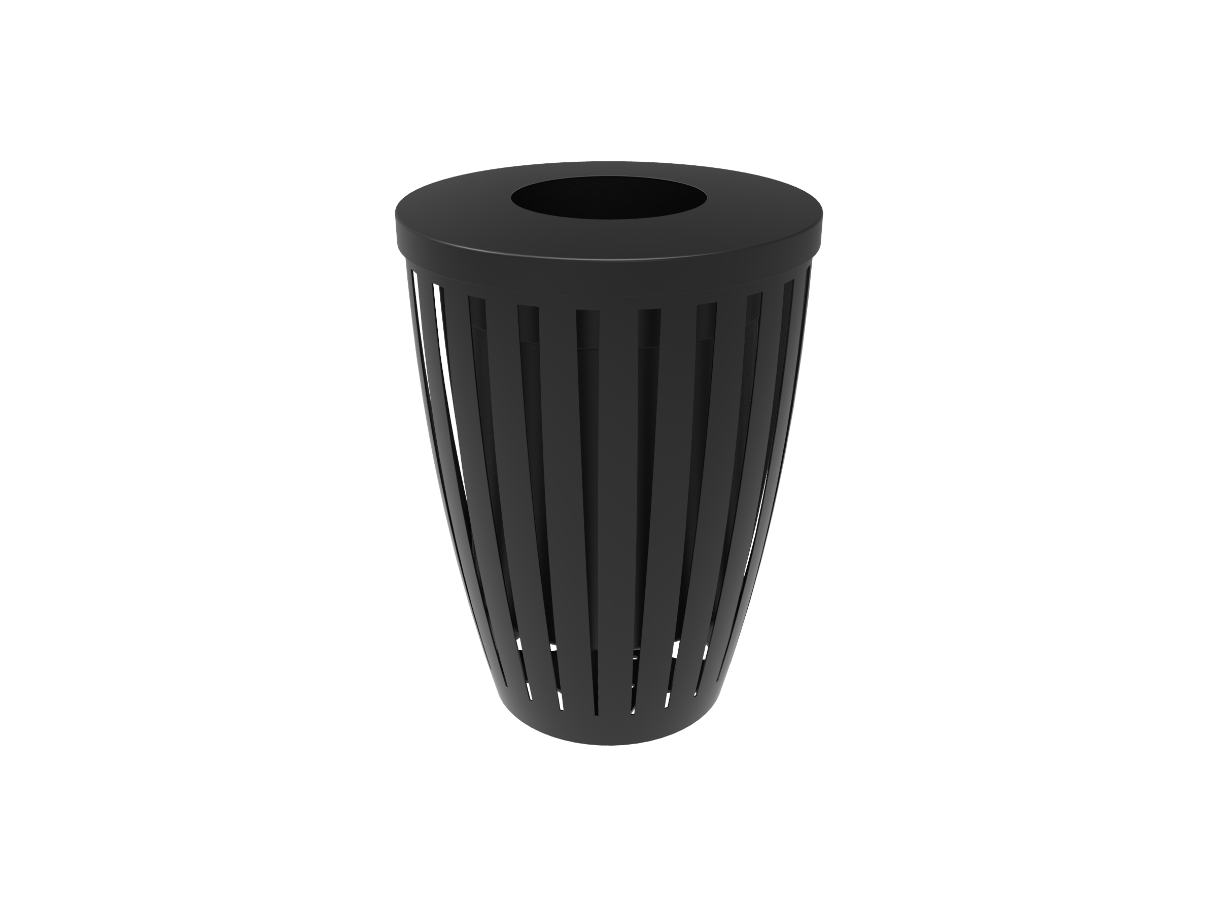 Rivendale Downtown Tapered Trash Receptacle with Flattop