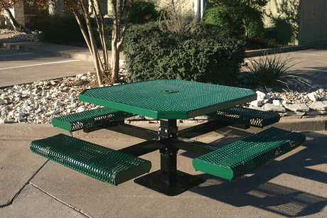 Rivendale Octagon Pedestal Table with Rolled Seats