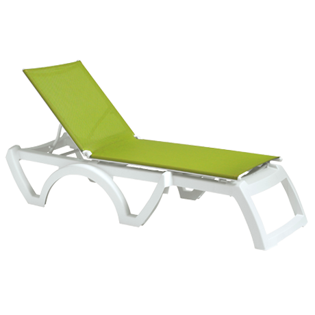 Jamaica Beach Adjustable Sling Chaise Lounge without Arms