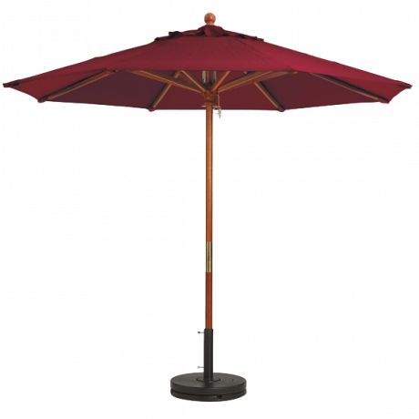 Wooden Market Umbrella with 1-1/2" Pole