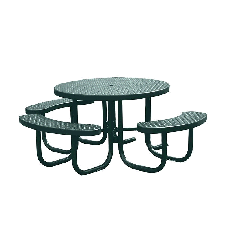 Champion Series Round Picnic Table with 3 Seats - Free Standing - 4' Top