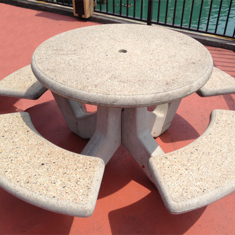 Concrete Round Top