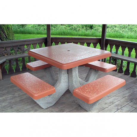 Concrete Square Top Table