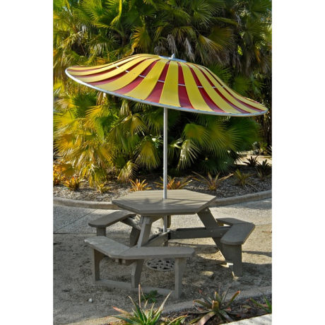 The 701 Aluminum Alternating Vane Umbrella