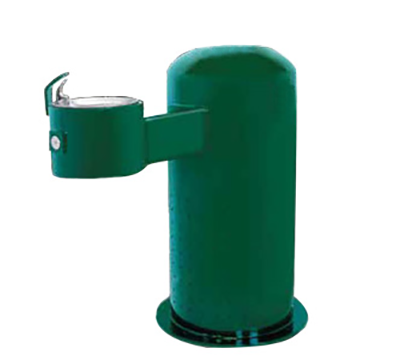 Refrigerated Metal Pedestal Handicap Accessible Single Bubbler Drinking Fountain
