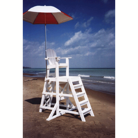 Tall Lifeguard Chair With Front Ladder