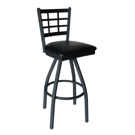 Marietta Window Pane Swivel Barstool