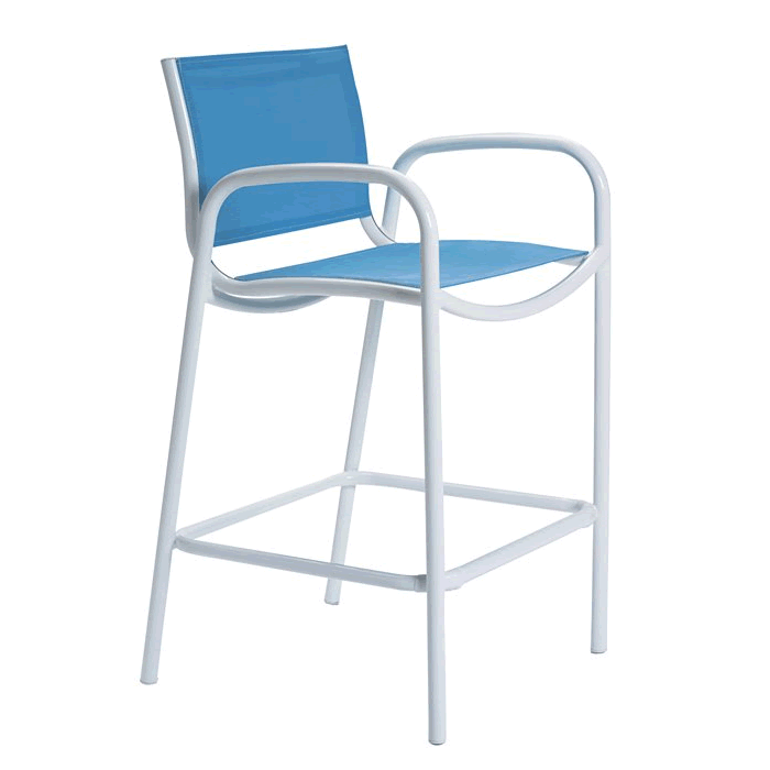 Millennia Relaxed Sling Stationary Bar Stool
