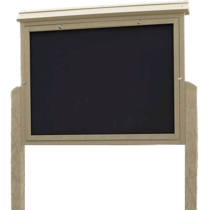 Large Message Center with 2 Posts, Two Sided