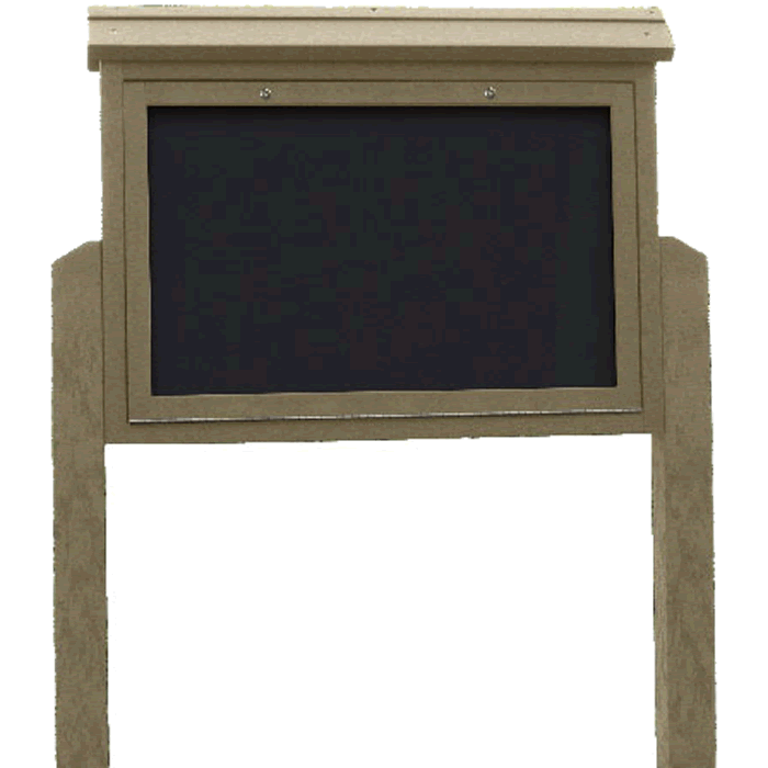 Medium Message Center with 2 Posts, Two Sided