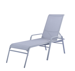 Bonaire Sling Chaise Lounge with Round Aluminum Frame