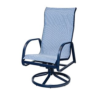 Ocean Breeze Sling High Back Swivel Rocker