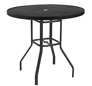 Round Napa Top Balcony Table, With Umbrella Hole