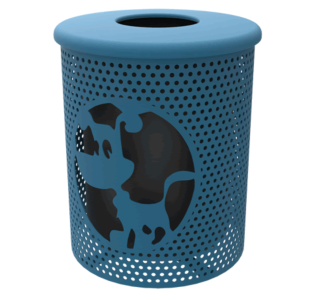 Dog Park Trash Receptacle