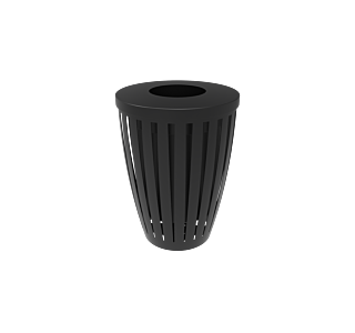 Rivendale Downtown Tapered Trash Receptacle with Flattop