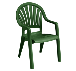 Pacific Fanback Stacking Armchair