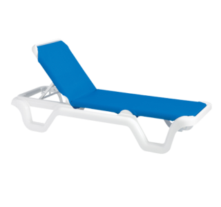 Marina Adjustable Sling Chaise Lounge without Arms