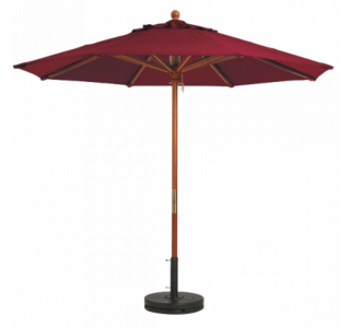 Wooden Market Umbrella with 1-1/2