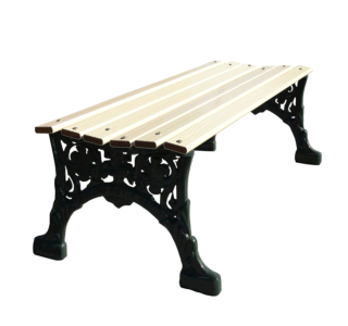Renaissance Backless Bench with Aluminum Slat Seat